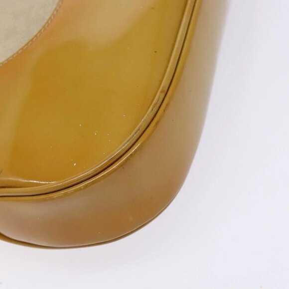 GUCCI Shoulder Bag Suede Beige Gold 001 4150 Auth hk2911 - Picture 13 of 16